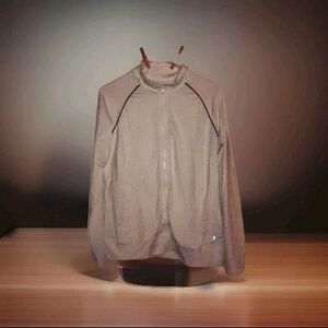 Danskin Now White & Black Full Zip Jacket Sz L/G